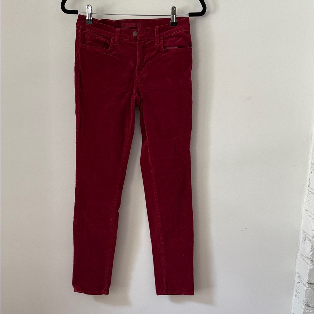 Bold Red Corduroy Pants Jbrand